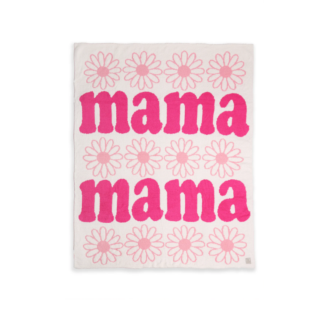 Mama & Daisy Pattern Luxury Soft Throw Blanket