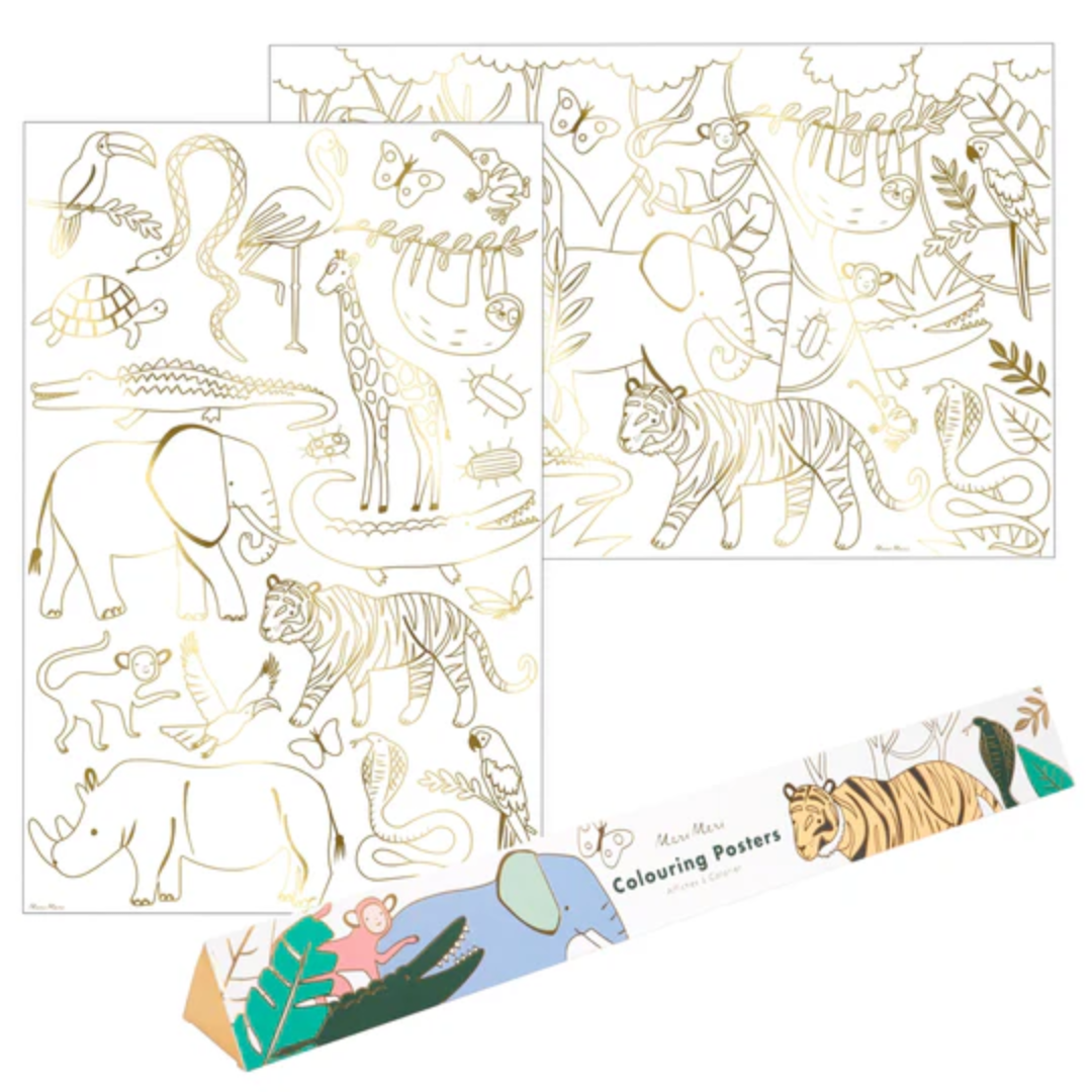 Jungle Coloring Poster
