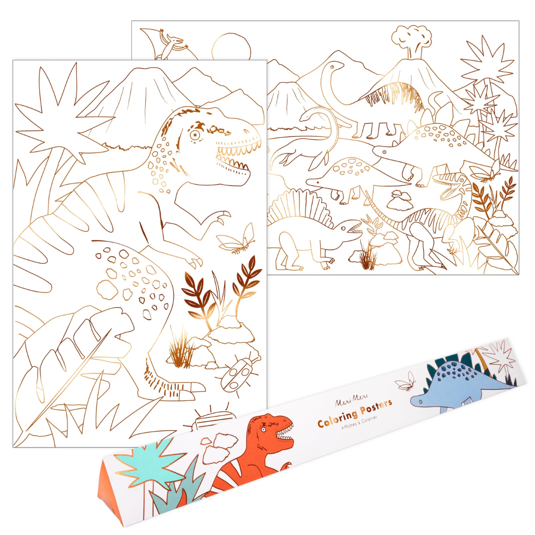 Dinosaur Coloring Poster