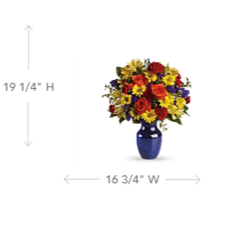 Blue Vase Arrangement
