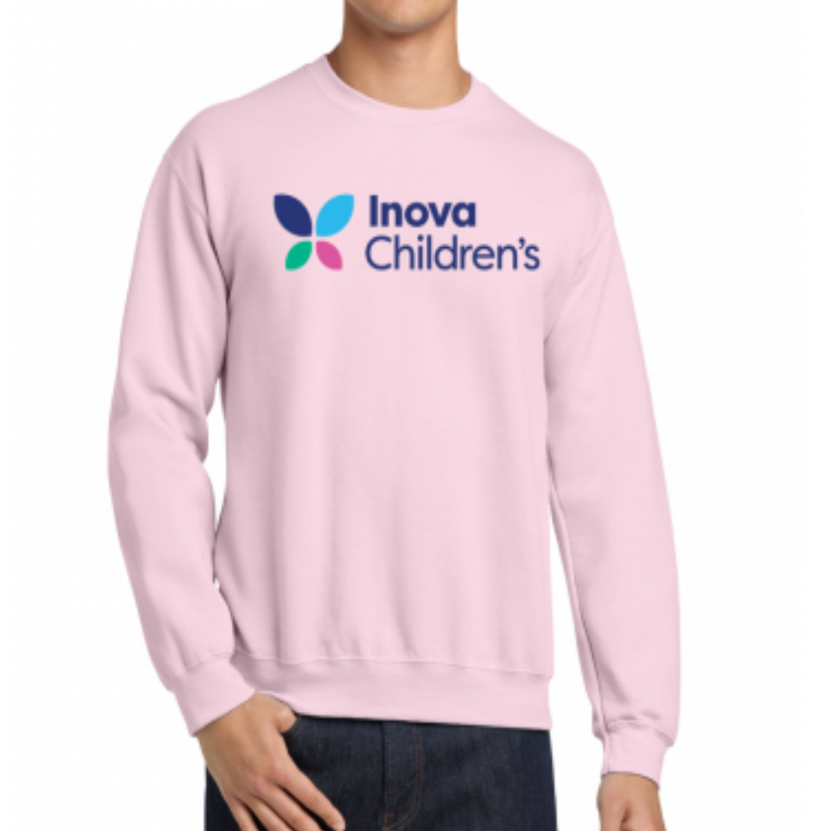 Children's Hospital Crew Neck Inova Sweatshirt- Pink