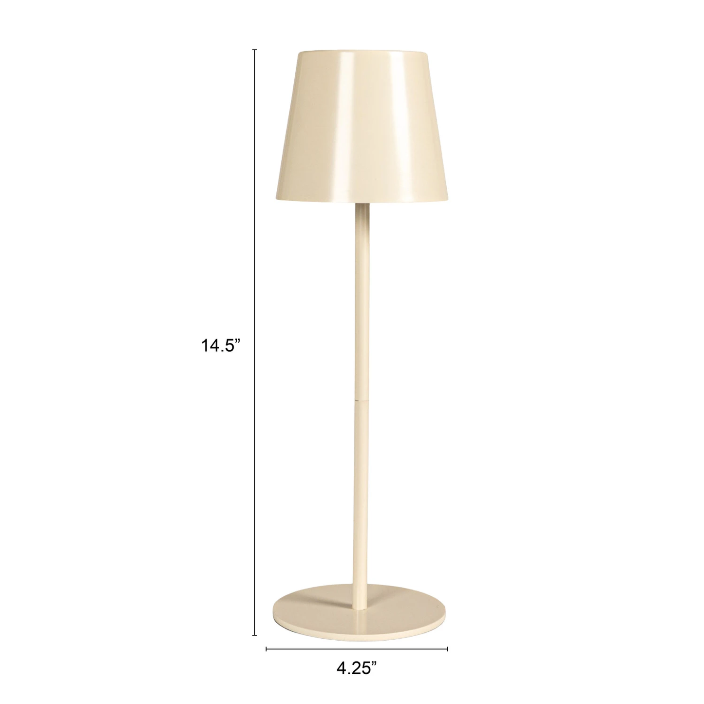 Cream LED Touch Table Lamp