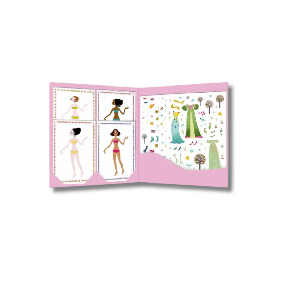 Reusable Stickers and Paper Dolls- Dress Up