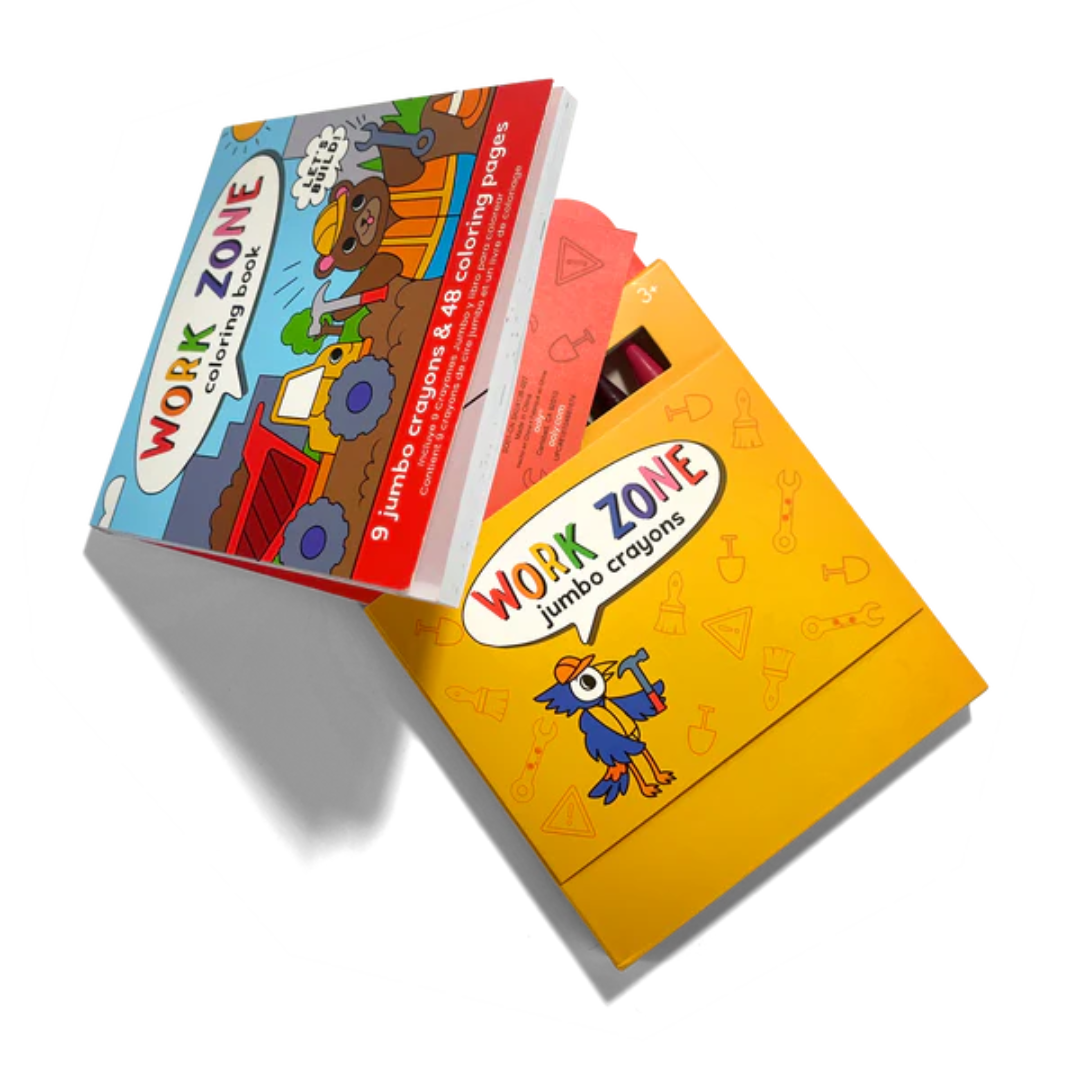 Work Zone Carry Along Coloring Book
