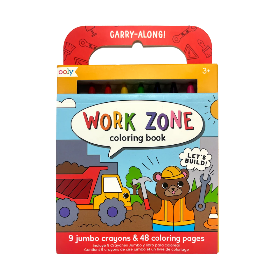 Work Zone Carry Along Coloring Book