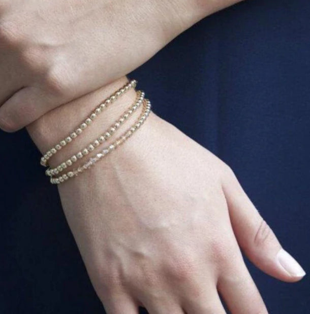Classic Gold Filled 4mm Bead Bracelet