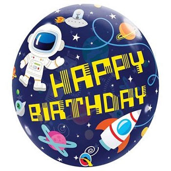 Large Outer Space Happy Birthday