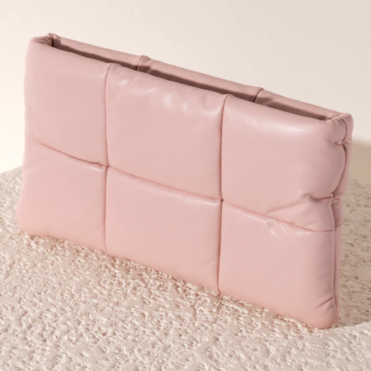 Light Pink Robin Puff Zip Pouch <br> Home Delivery or In-store Pickup Only