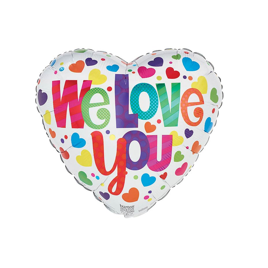 18" We Love You Heart Balloon