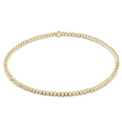 Gold Filled bead 2mm bracelet