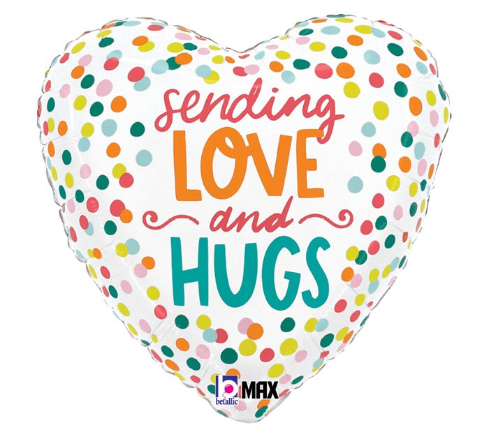 18" Sending Love and Hugs Balloon