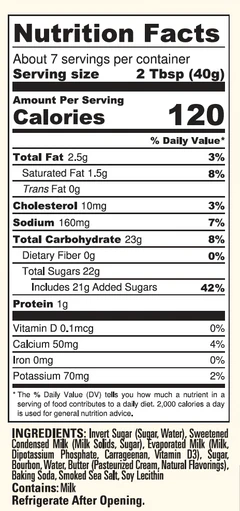 Bourbon Barrel Aged Caramel Sauce