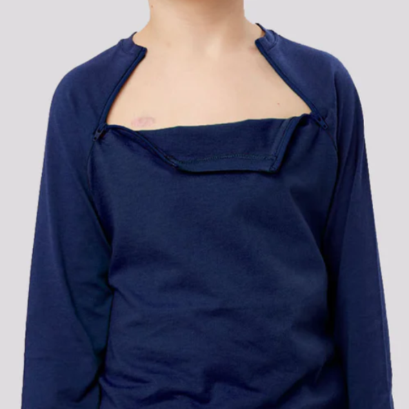 Kids Chest Port Access Long-Sleeve Shirt