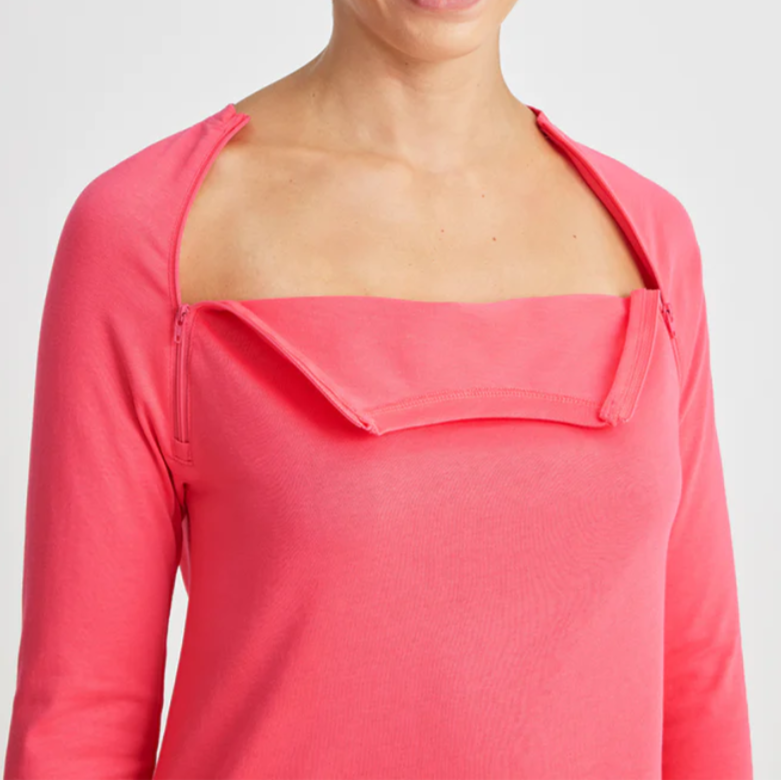Womens Chest Port Access Long-Sleeve Shirt