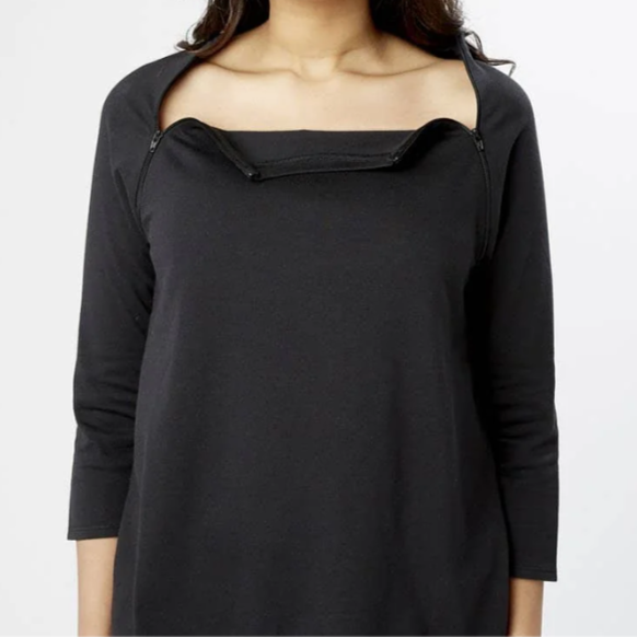Womens Chest Port Access Long-Sleeve Shirt