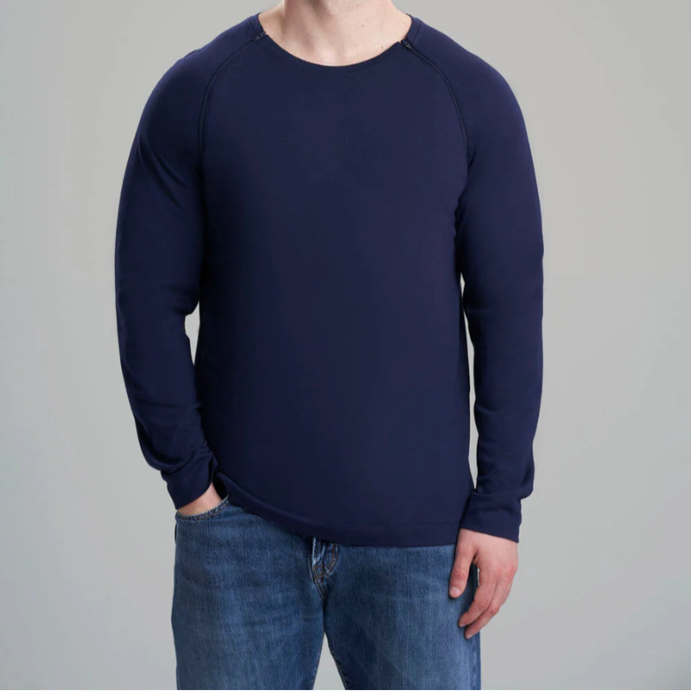 Mens Chest Port Access Long-Sleeve Shirt