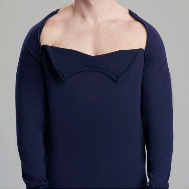 Mens Chest Port Access Long-Sleeve Shirt