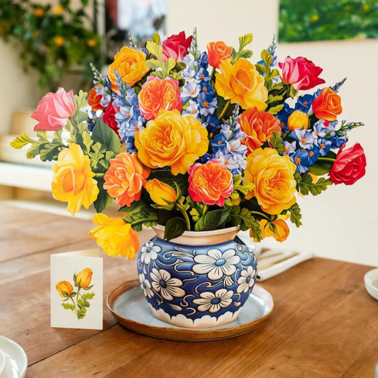 Grande Sorbet Rose Paper Flower Bouquet