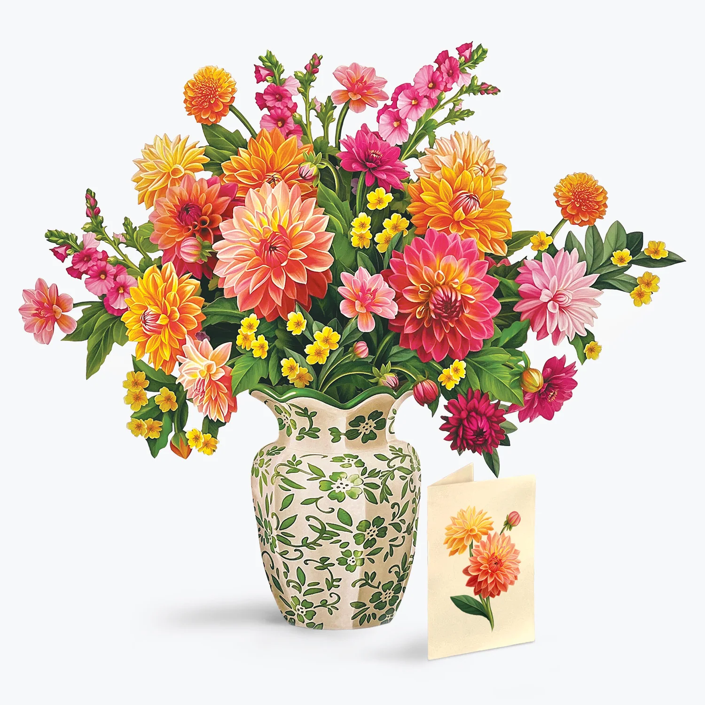 Dahlia Sunrise Paper Bouquet