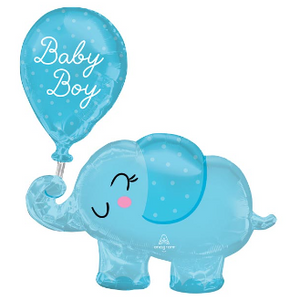 Large Baby Boy Elephant Balloon