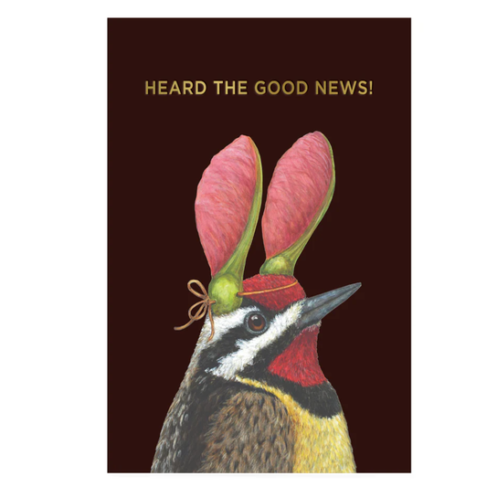 "Good News Sapsucker" Greeting Card