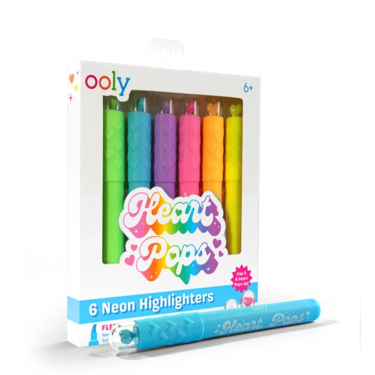 Heart Pop Neon Highlighters