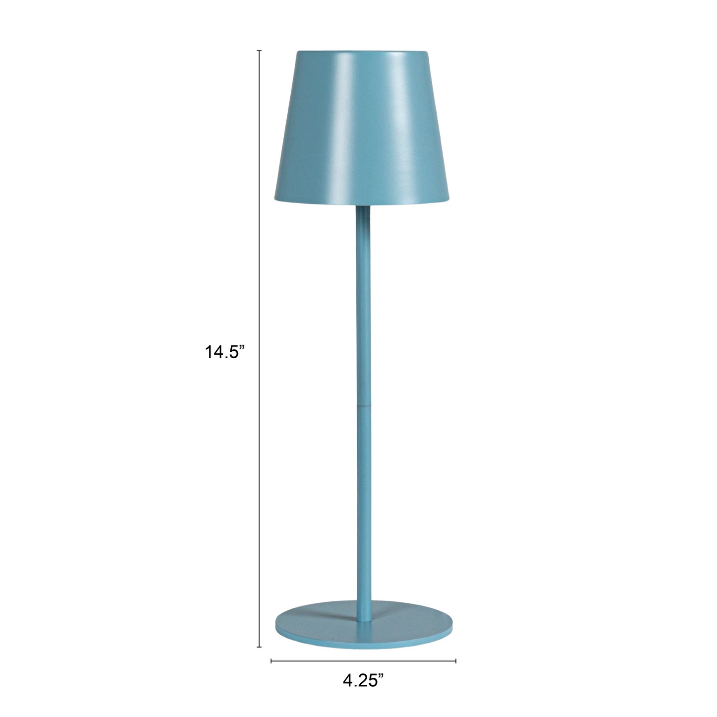 Light Blue LED Touch Table Lamp