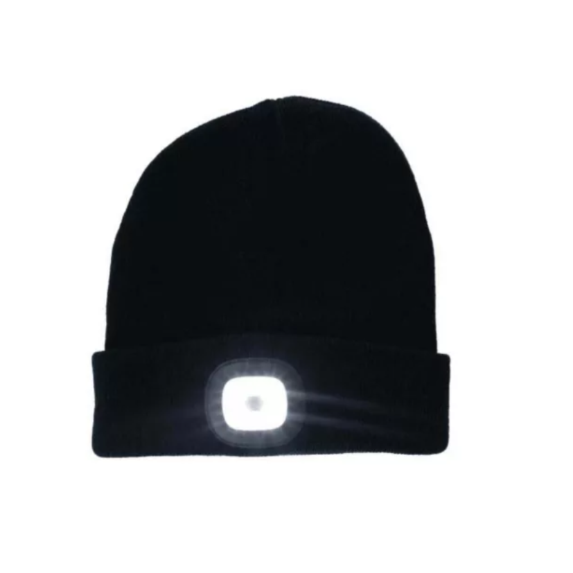 Black Rechargeable LED Beanie