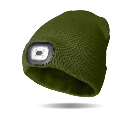 Green Rechargeable LED Beanie