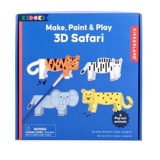 3D Safari Make, Paint & Play