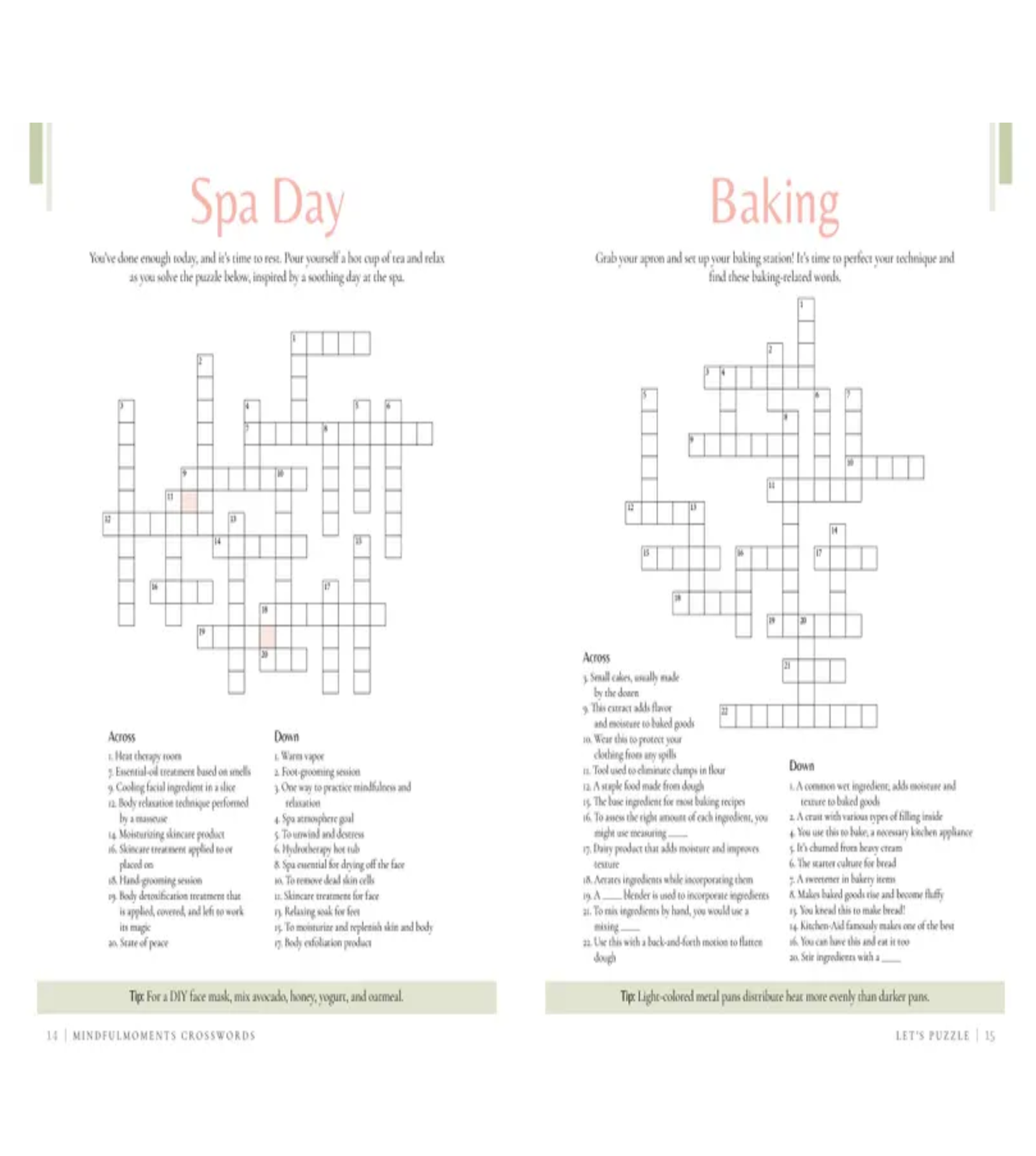 Mindful Moments Crosswords