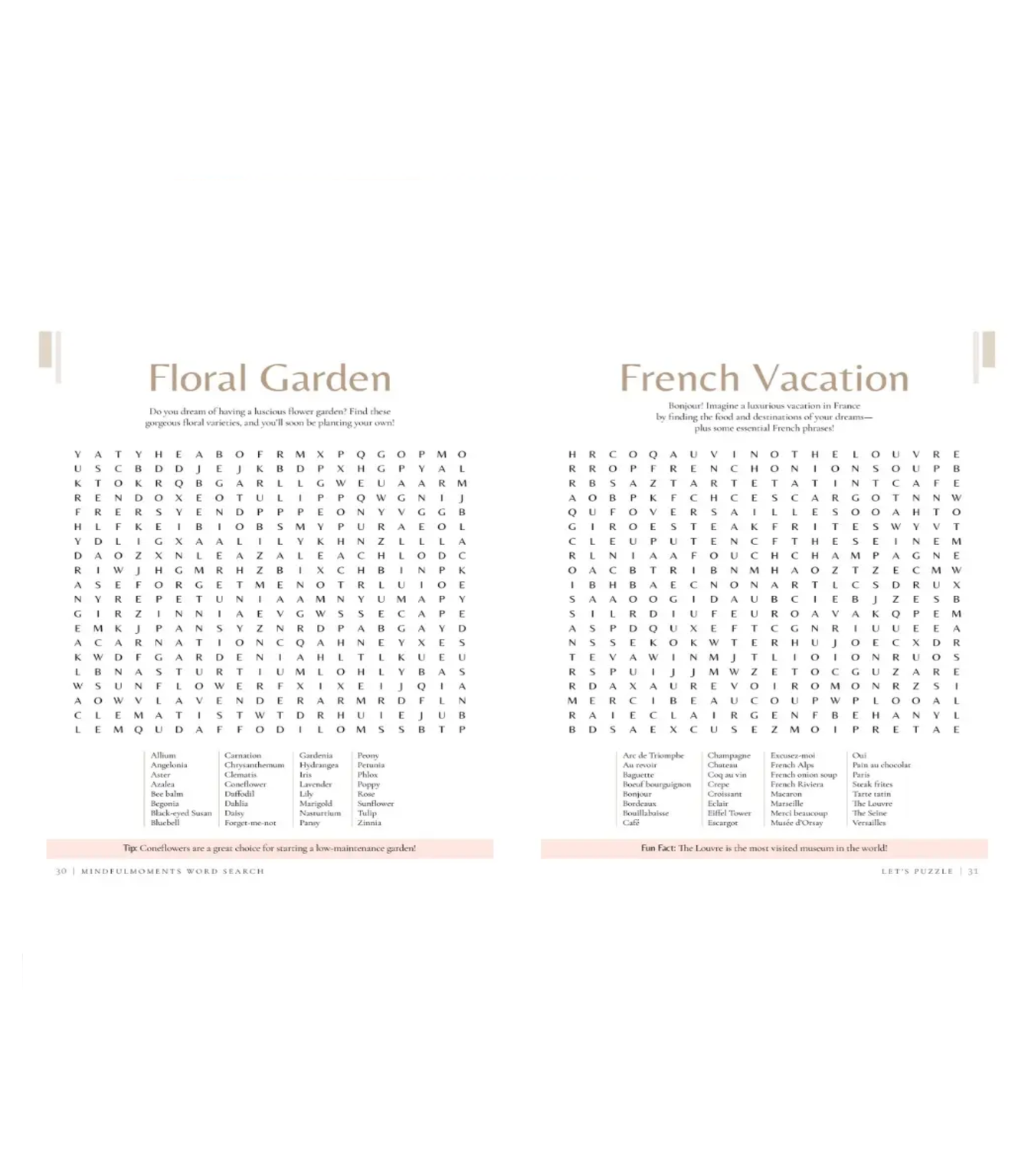 Mindful Moments Word Search