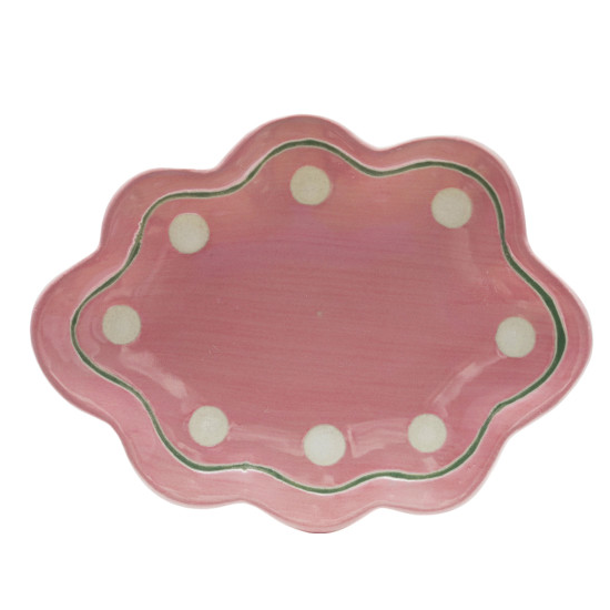 Pink Scalloped Trinket Dish