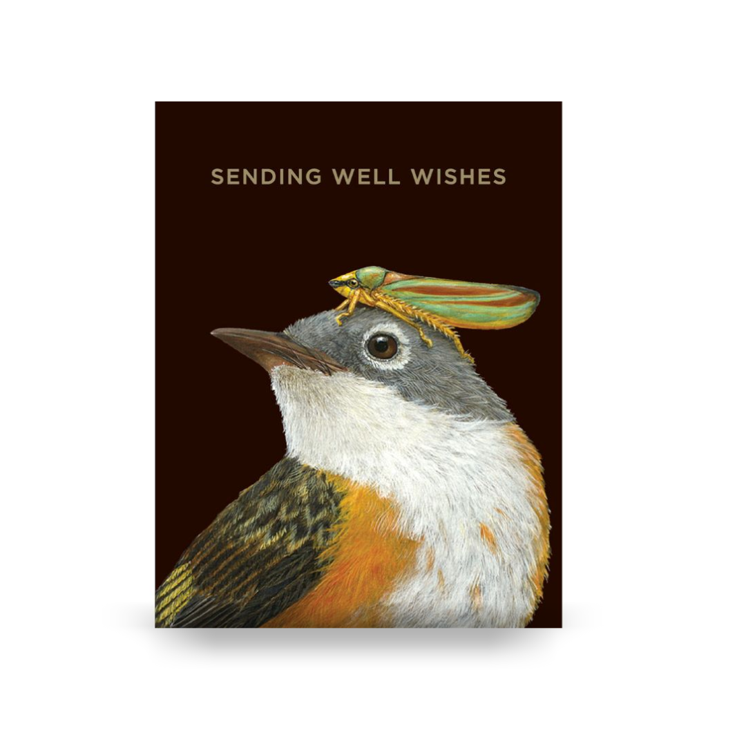 Well Wishes Warbler Vicki Sawyer Greeting Card