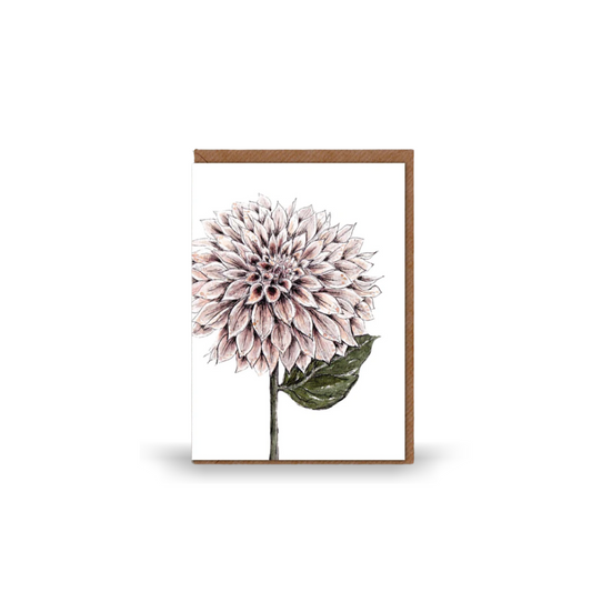 Dahlia Greeting Card