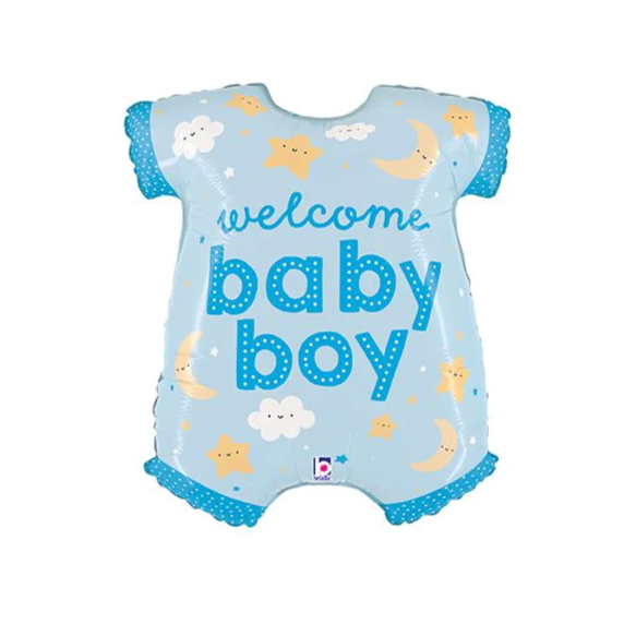 Large Welcome Baby Boy Onesie Balloon