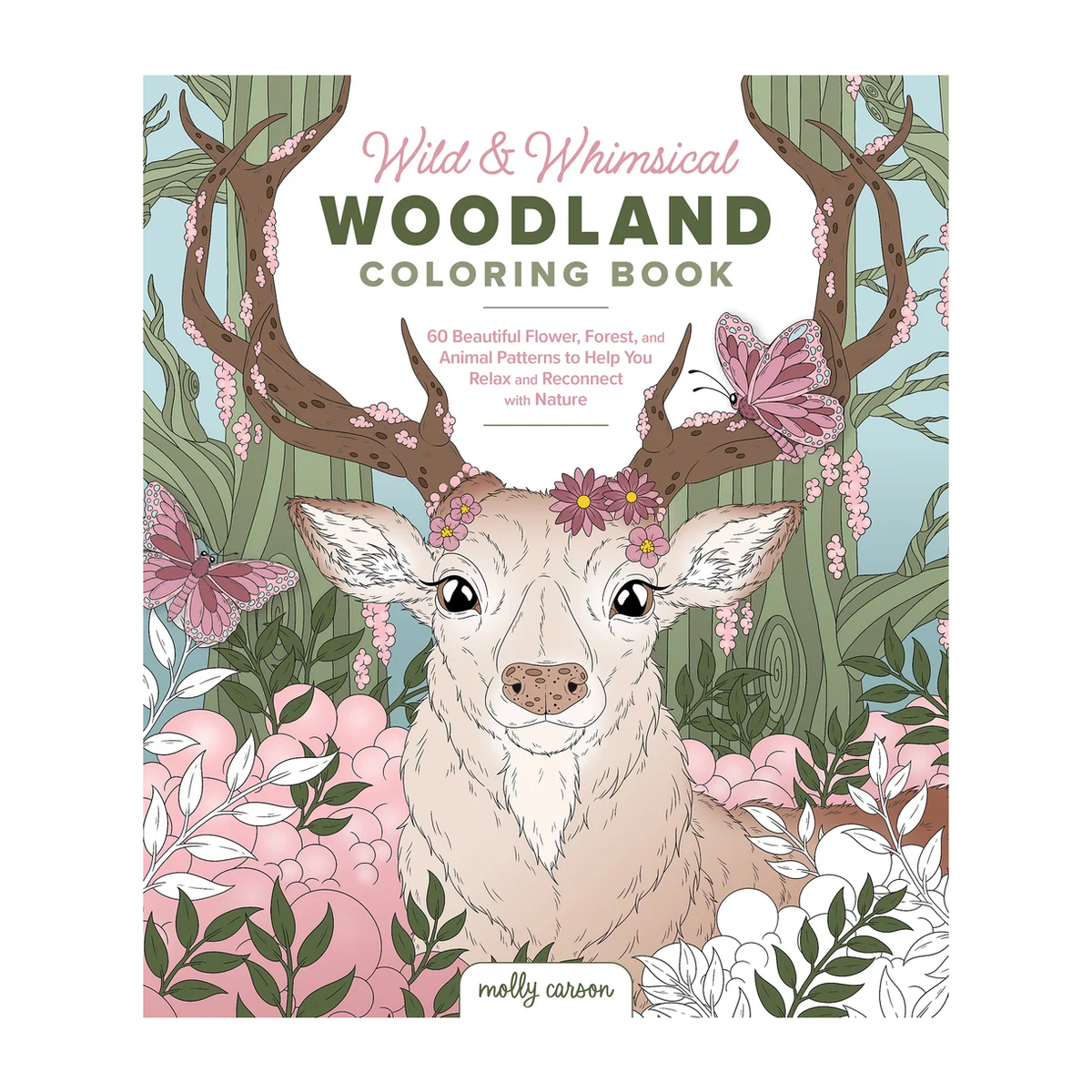 Wild and Whimsical Woodland Coloring Book
