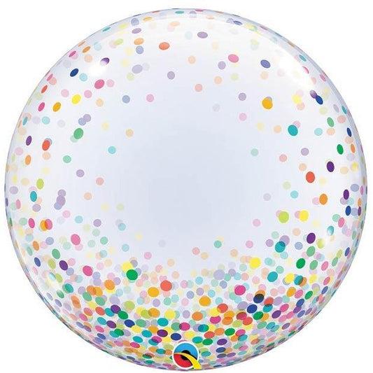 Large Colorful Confetti Dot Bubble Balloon