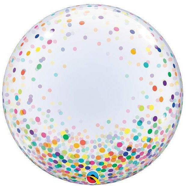 Large Colorful Confetti Dot Bubble Balloon