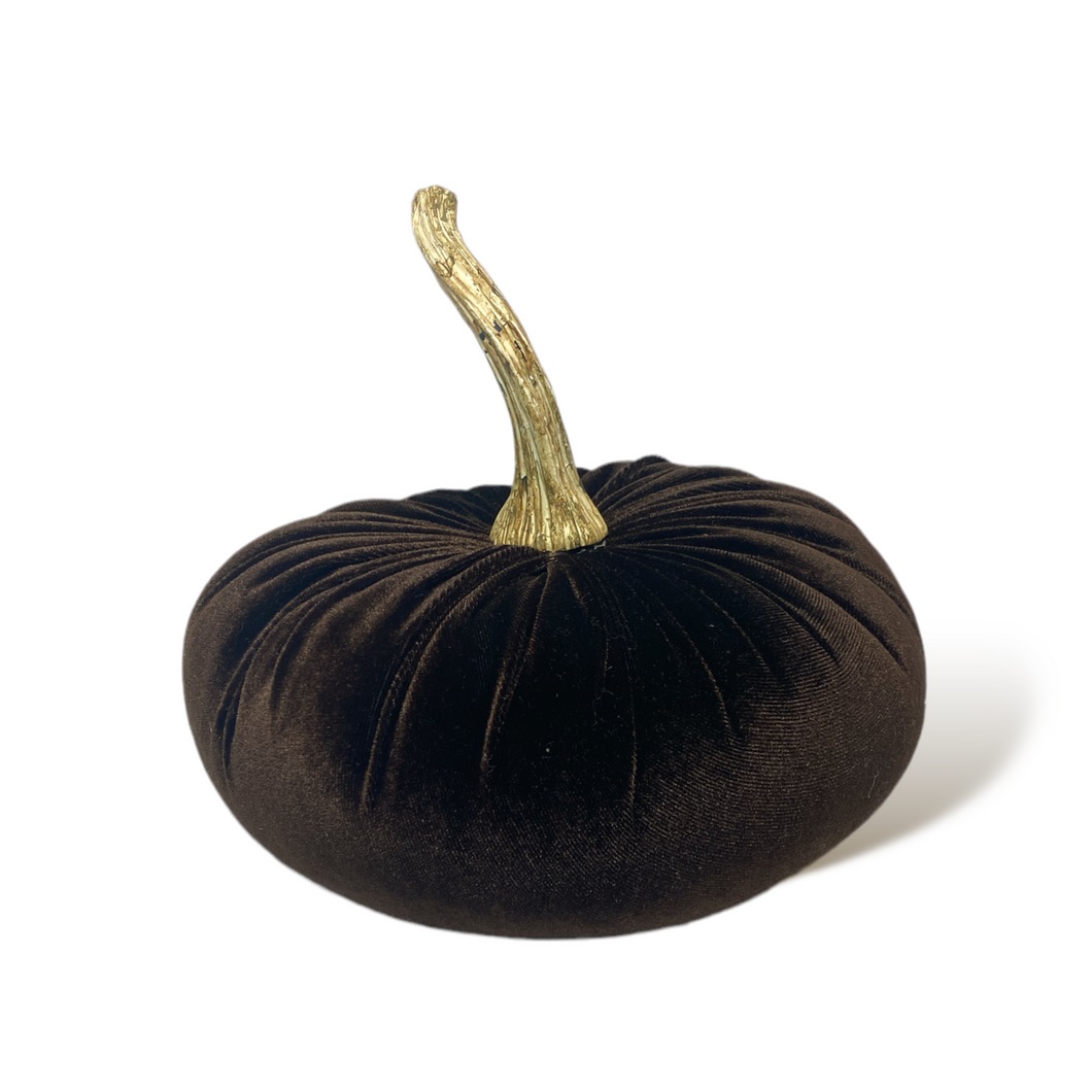 Brown Plush Pumpkin
