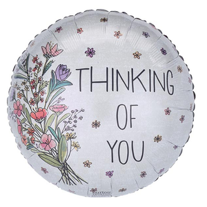18" Thinking Of You Flower Bouquet Balloon