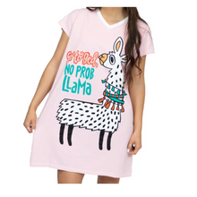 Load image into Gallery viewer, No Prob Llama Night Shirt